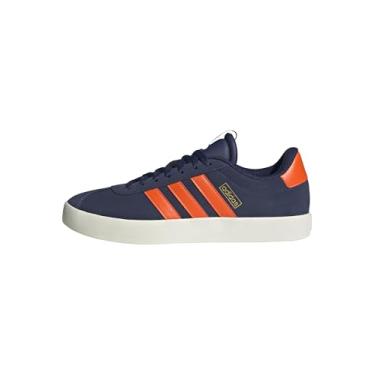 Imagem de adidas Tênis masculino Vl Court 3.0, Azul escuro/laranja impacto/dourado metálico, 3.5