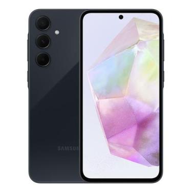 Imagem de Smartphone Samsung Galaxy A35 128GB 5G, Azul Escuro, Câmera Tripla, 6.