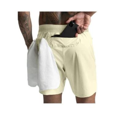 Imagem de Shorts De Compressão Masculinos De Secagem Rápida Para Corrida, Treino