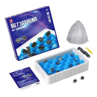 Imagem de Conjunto de xadrez Magnetic Battle para crianças com 2 tabuleiros - J-