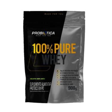 Imagem de 100% Pure Whey 900g Refil Probiótica - Probiótica , IOGURTE COM LIMÃO