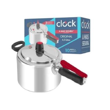 Imagem de Panela de Pressão Clock Fechamento Interno 4,5L Alumínio