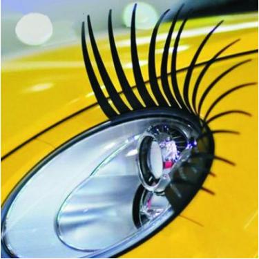 Imagem de Cílios Postiços Automotivo Adesivo Universal Farol de Carro - Tapperni