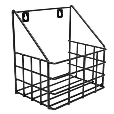 Imagem de Aramox Organizador de Cesta de Armazenamento Estável de Cavalos, Cesta de Arame Pendurada na Parede para Organização da Sala de Aderência Com Design de Revestimento à Prova de