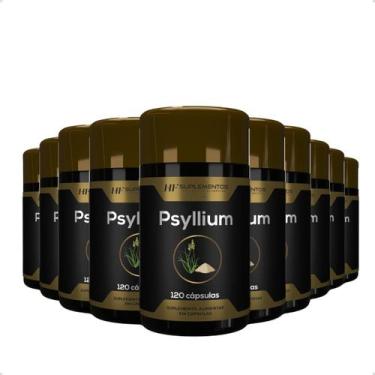 Imagem de 10x psyllium 120 cápsulas hf suplementos