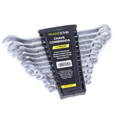 Imagem de Chaves Combinadas Tradestar 11 Peças - Profissional