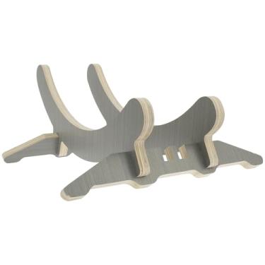 Imagem de ZLHETWT Suporte de bicicleta de madeira artesanal, 2 peças de suporte de armazenamento de bicicleta de madeira, suporte de exibição de bicicleta que economiza espaço, suporte de bicicleta de chão