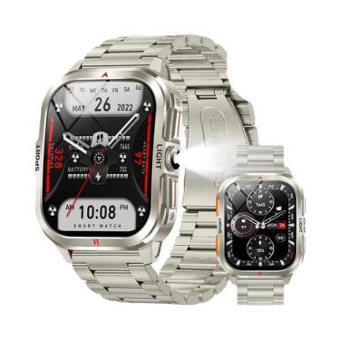 Imagem de Relógio Inteligente Militar Masculino Com Tela HD De 2.01'' Para Espor