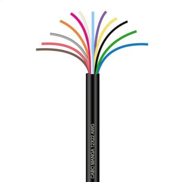 Imagem de Cabo Manga 12x22 AWG sem Blindagem Preto 50 metros - CIRILO CABOS, 50 