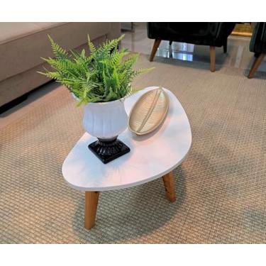 Imagem de Mesa de Centro Orgânica Paris Wood Off White Mesinha de Centro Para Sala de Estar