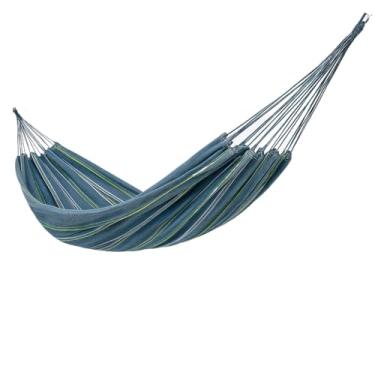 Imagem de Conforto Duplo com Rede de Dormir - Rede de Descanso para Até 2 Pessoas(Cinza Listrado 4,00 x 1,50 m)
