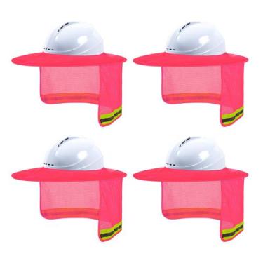 Imagem de Chapéu rígido Sun Shade LIZMOF de alta visibilidade com faixa reflexiv