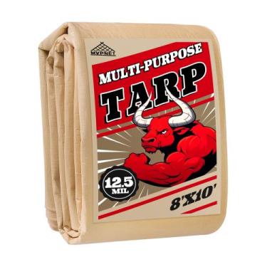 Imagem de Lona MVPNET Heavy Duty Impermeável 2,5 x 3 m Bege 12,5 mil