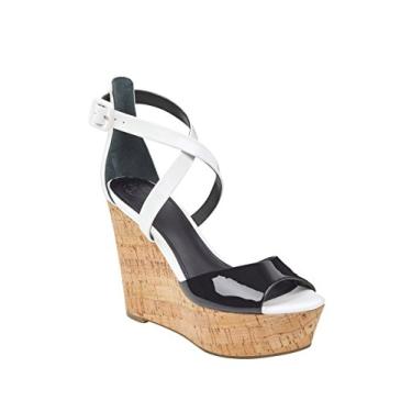 Imagem de GUESS Sandália plataforma feminina Gacinta, Preto, 9.5