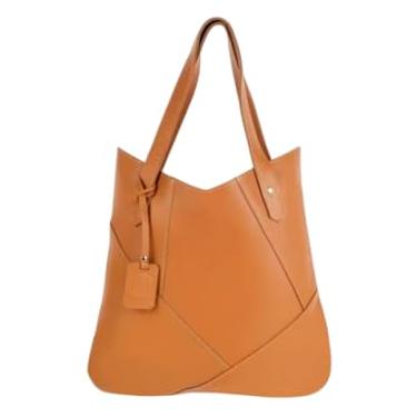Imagem de Bolsa de Ombro Couro Legítimo Modelo Maria Elegante Premium (Caramelo)