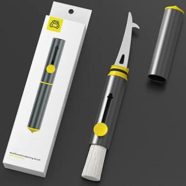 Imagem de RWWPJLLWHR Escova de detalhes automotivos, escova de poeira, reutilizável, escova de limpeza de carro, multifuncional, ferramenta de limpeza de carro, ventilações de ar condicionado, saídas de ar