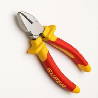 Imagem de Alicate Corte Diagonal 6 Polegadas Cr-v Cabo Emborrachado Ômega - 0000