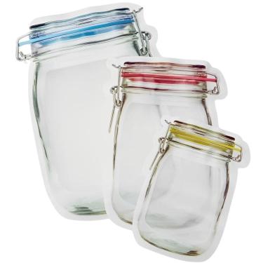 Imagem de Kit 3 Organizadores Sacos Térmicos Zip Lock Ecobag