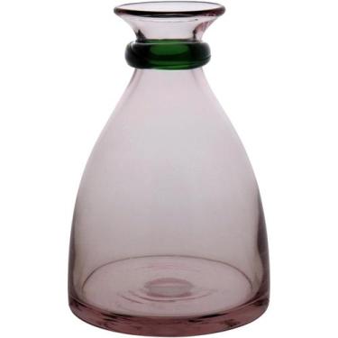 Imagem de BLUME GARRAFA DECORATIVA 22x15x15cm VIDRO ROSA - HOMECO