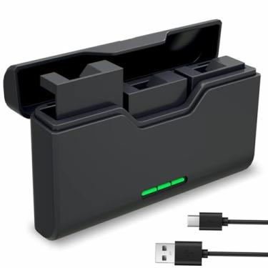 Imagem de Carregador de bateria para baterias GoPro Hero 5/6/7/8/9/10/11, carregador FARSAIL de 3 canais com cabo tipo C e armazenamento de cartão TF