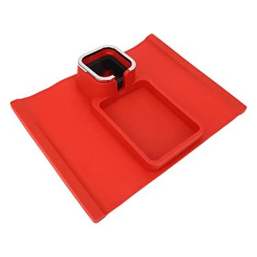 Imagem de Mingzhe Bandeja Ergonômica do Suporte de Copo do Braço do sofá do Silicone para Uso No Escritório (Vermelha)