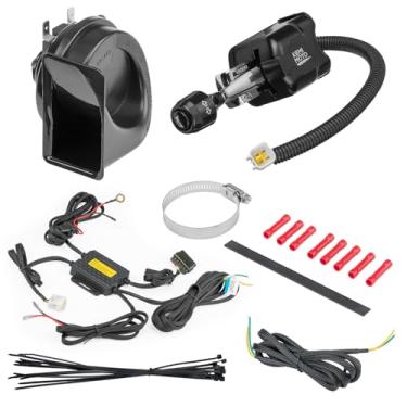 Imagem de KEMIMOTO Interruptor de coluna de seta universal com buzina 110D, DC10-48V 10A, pré-conectado, interruptor de coluna UTV ATV Blinker Plug and Play compatível com Polaris, Can-Am, carrinho de golfe