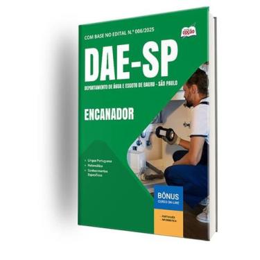 Imagem de Apostila DAE Bauru - Encanador - Apostilas Opção