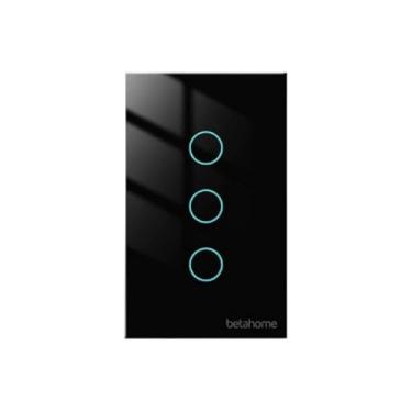 Imagem de Interruptor Inteligente 3 Botões | WIFI BETAHOME (Preto)