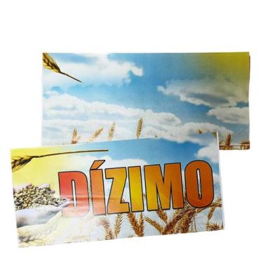 Imagem de Envelope Especial Dízimo Azul Colado 23x10cm - 100 Unidades - no-brand