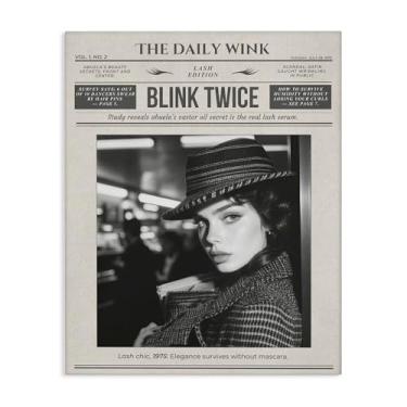 Imagem de Stupell Industries Arte de parede em tela The Daily Wink Magazine, design de A Barefoot Stylist, 76 x 61 cm