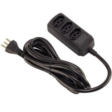 Imagem de Extensão 3 Tomadas Tripolar 20 Amperes 3 Metros - 180200332 - Forceline