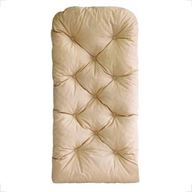Imagem de Almofada Confortável Impermeável P/ Poltrona Cadeira Banco Lisato Bege