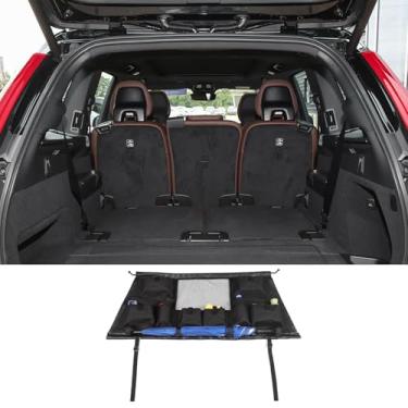 Imagem de Rede de retenção para animais de estimação, cerca de carro, divisória de banco traseiro, portão de veículo, área de carga, porta-malas de viagem, tela de rede de malha para Volvo XC90 2015 2016 2017