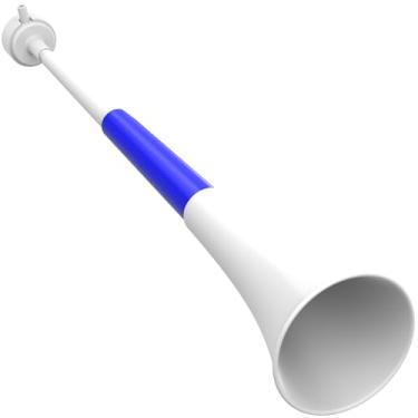 Imagem de 24 Inch Vuvuzela Plastic Trumpet Horn Blow Horn Noisemakers Loud Sound Soccer Horn Cheer Horn for Sporting Events (White+Blue+White)