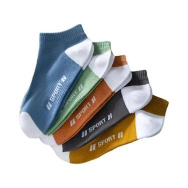 Imagem de 10 Pares de Meias de Barco Masculinas - Respiráveis, Absorventes de Su