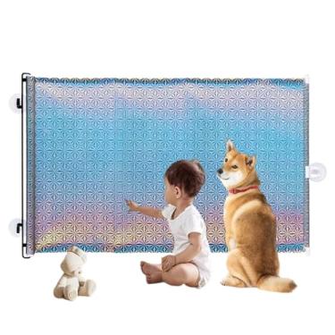 Imagem de Rrlihjgu Barreira Retrátil Para Portas Para Animais,Portão Retrátil Para Cães Sem Perfuração | Divisória Alta Para Corredor Garagem Sala Cozinha Apartamento Escadaria Varanda Portas Internas Para