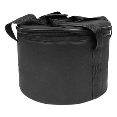 Imagem de Almencla Bolsa portátil multifuncional para armazenamento de tigela tibetana, ideal para viagens e acampamentos. Feita em tecido Oxford de fácil limpeza e com, 10inch