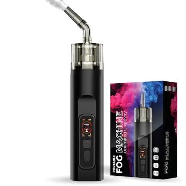 Imagem de JOJQSMO Máquina de neblina - carregamento de 18 W/controle remoto de 2,4 GHz/máquina de fumaça portátil de 40 W, perfeita para fotografia/casamentos/festas de Halloween/atividades ao ar livre e