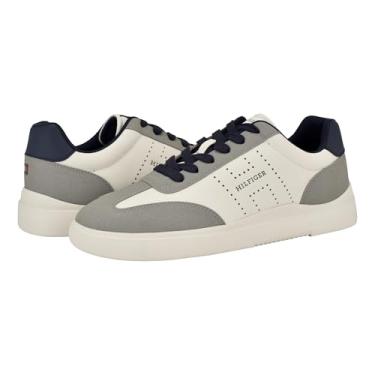 Imagem de Tommy Hilfiger Tênis masculino Chafik, Cinza claro/creme Multi 050, 42
