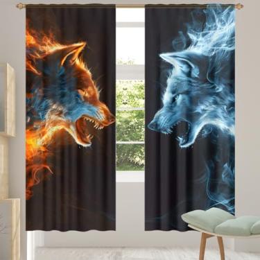 Imagem de 2 conjuntos de painéis de cortinas transparentes e arejadas com filtro leve, painéis de cortina leve para janela de porta para sala de estar, quarto, jantar, 192 cm de comprimento