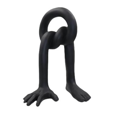 Imagem de Ioensy Estatueta de Mão e Pé, Escultura Abstrata para Mesa, Arte Moderna, Preto