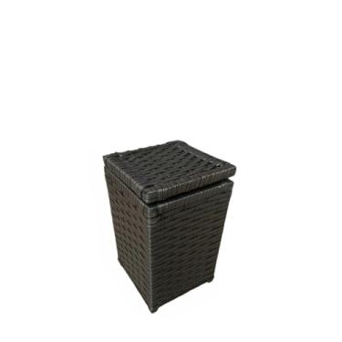 Imagem de Cesto Organizador Sintético para Meias e Roupas Íntimas 24x24x40 – Prático e Elegante para Quarto e Banheiro (Argila)