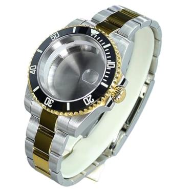 Imagem de FEIYASHI Relógio masculino Pro Sports Mergulho com caixa de 40 mm para NH35/34/36 Miyota8215 ETA2824 Movimento, Tampa inferior sólida 5, For ETA2824 PT5000 Movement, Caixa de relógio de luxo