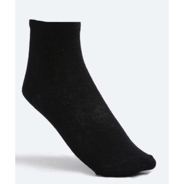 Imagem de Kit 3 Pares Meias Soquete Feminina Básicas Marisa-63346, 34/39, Branco