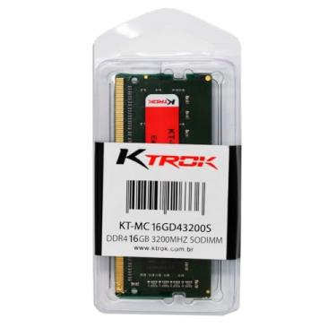 Imagem de Memoria Ktrok 16Gb Ddr4 3200Mhz Sodimm - Notebook