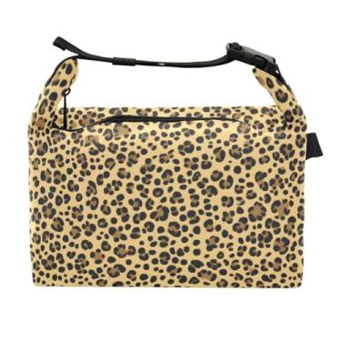 Imagem de STAYTOP Lancheira moderna com estampa de leopardo com fivela, lancheira isolada para meninos e meninas, lancheira térmica para trabalho escolar