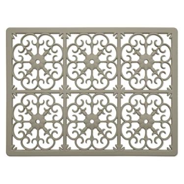 Imagem de GASARÉ, Extra Grande, Espesso, Descanso de Panelas de Silicone para Pratos Quentes, Panelas e Frigideiras, Tapete Resistente ao Calor para Bancada, Protetor para Cozinha, 40,6 x 30,4 cm, (Taupe)