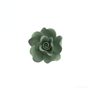 Imagem de AMERRY Peônia, decoração de parede de flores de cerâmica de 7 cm, escultura de parede de flores artificiais, flores de cerâmica feitas à mão para casa, corredor, sala de estar, cozinha, banheiro