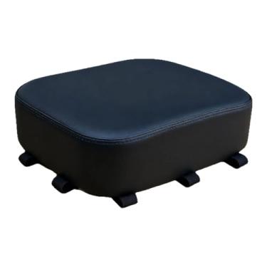 Imagem de kowaku Almofada de selim para ciclista em couro PU com absorção de impacto, acessório masculino para atividades ao ar livre, almofada grossa para assento, Preto