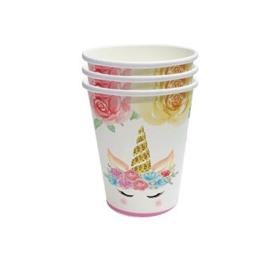 Imagem de CWPJUNDGP Festa de aniversário, copos de papel, pratos de papel, festivais descartáveis locais de festa temática, atmosfera de decoração, utensílios de mesa